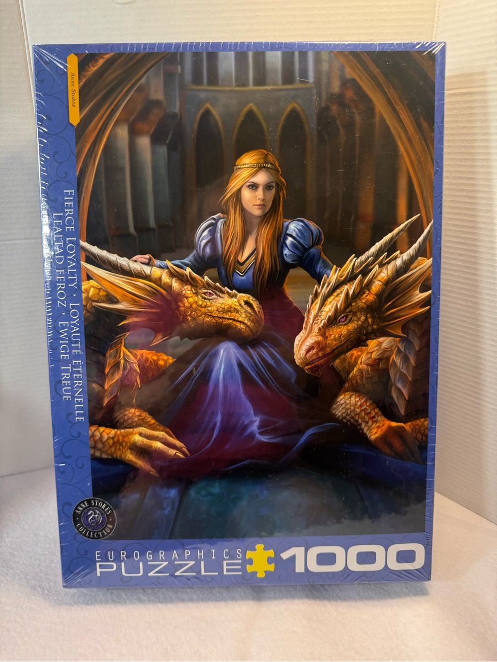 Eurographics Anne Stokes Fierce Loyalty 1000 Piece Dragon Puzzle NWT